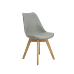 2 SILLAS EAMES ASIENTO ACOLCHADO PATAS MADERA *ENVIO INCLUIDO*