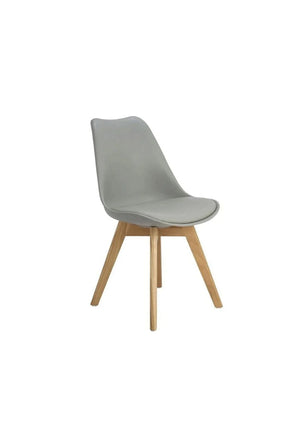 2 SILLAS EAMES ASIENTO ACOLCHADO PATAS MADERA *ENVIO INCLUIDO*