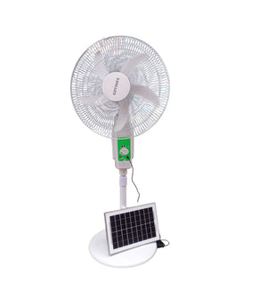 VENTILADOR 18" RECARGABLE PANEL SOLAR - GD958 *ENVIO INCLUIDO*