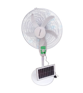 VENTILADOR 18" RECARGABLE PANEL SOLAR - GD958 *ENVIO INCLUIDO*
